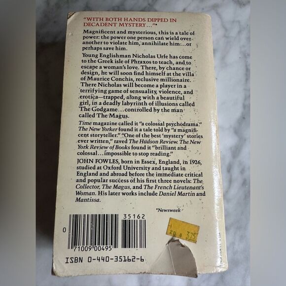 The Magus A Revised Edition By John Fowles (Paperback, 1978) May 1985 - Picture 3 of 4